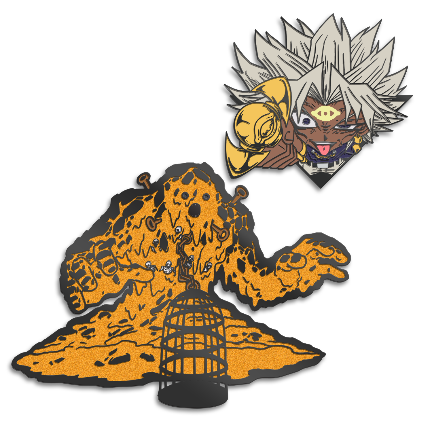 Marik + XL Lava Golem Pin Set