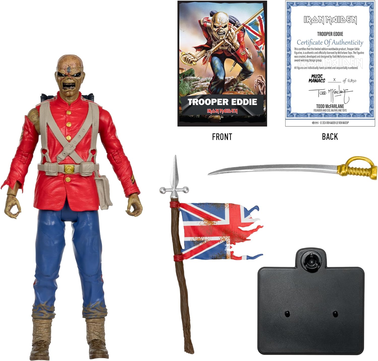 McFarlane Music Maniacs Iron Maiden Eddie Action Figure Limited Edition