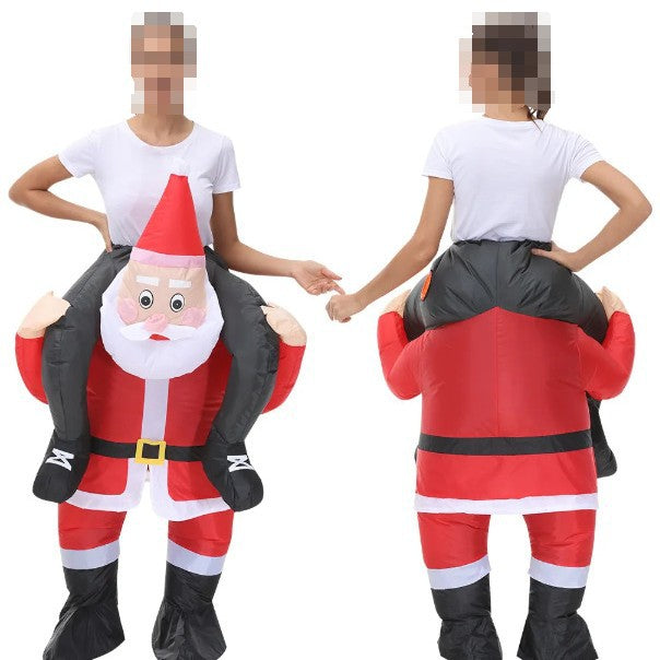 Christmas elk Gingerbread Man Costume party party stage atmosphere props Santa Claus inflatable costume
