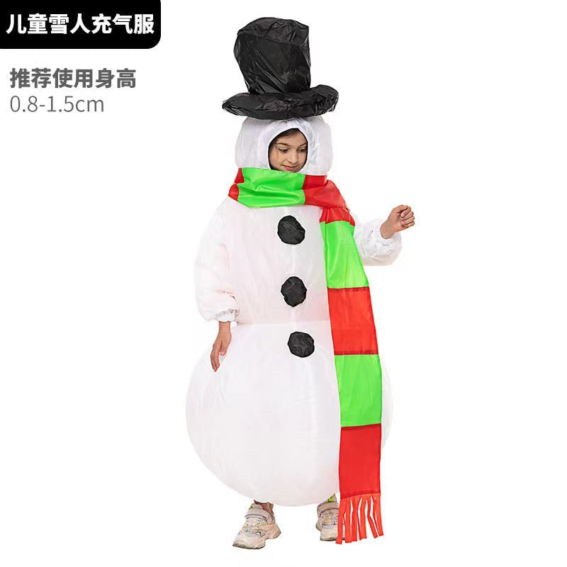 Santa Claus inflatable clothing stage performance Christmas elk costume performance wear snowman costume performance