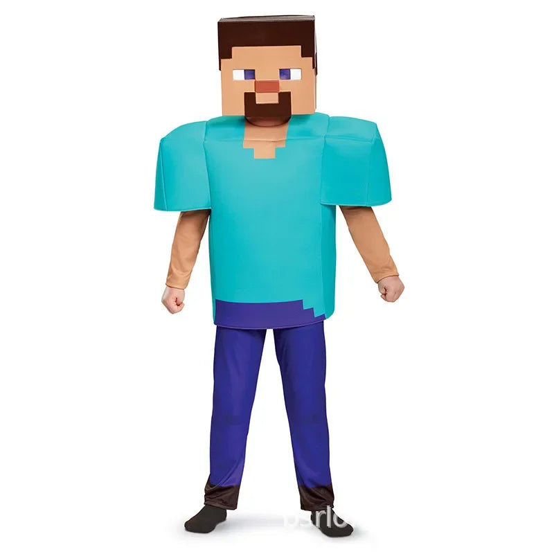 Wansheng children's costume my world MC party cosplay cos costume costumes minecraft