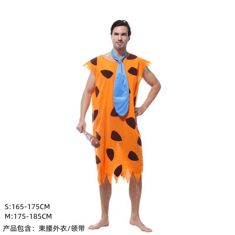 Fred Flintstone costume cosplay performance costume Modern Primitive Man activity performing costumes