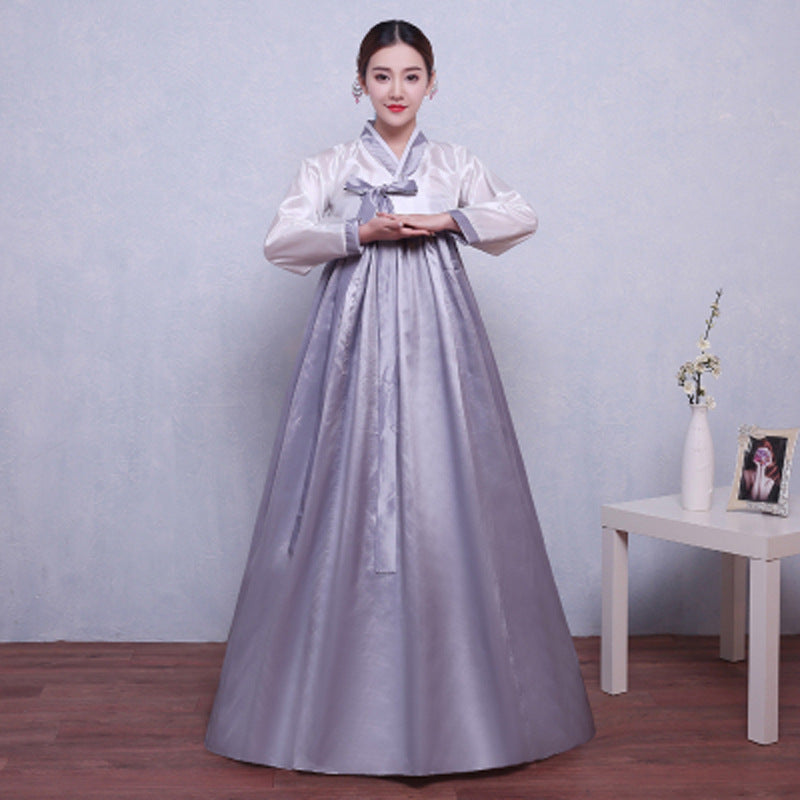 Hanbok women's adult Korean costume traditional Korean Ancient Costume National minority dance costume for the annual meeting