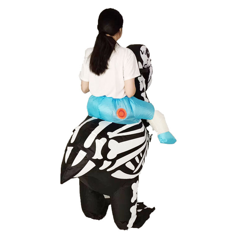 Halloween hot funny party Mount skull animal Flamingo inflatable doll costume Road