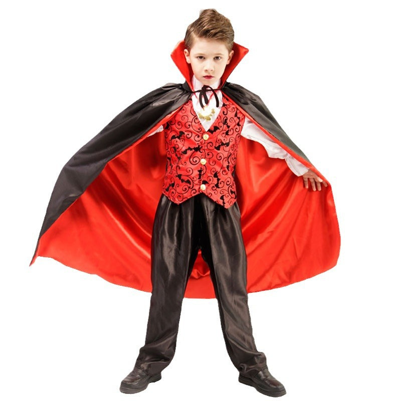 Halloween horror children's costume masquerade cosplay costume stage costume performance costume vampire boy