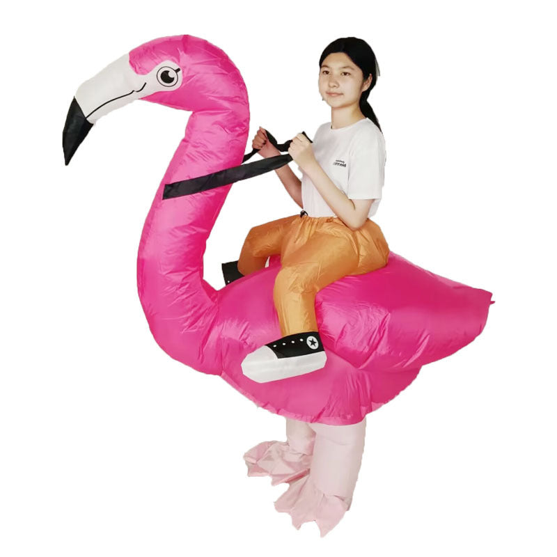 Halloween hot funny party Mount skull animal Flamingo inflatable doll costume Road