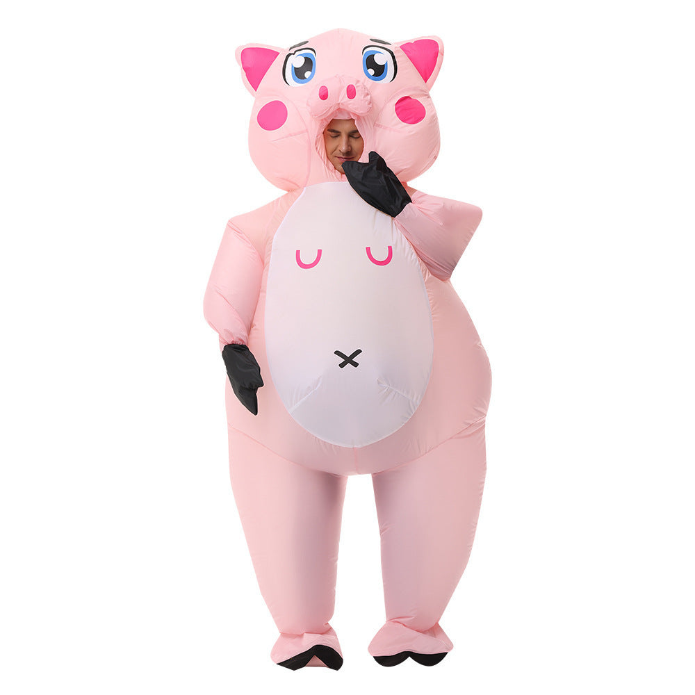 Halloween pink pig koala octopus alien inflatable costume funny cartoon doll body inflatable clothing ball performance costume
