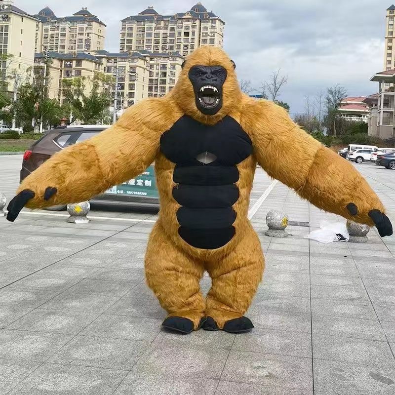 Inflatable Chimp Cartoon Doll costume doll clothing King Kong Godzilla doll performance props chimp walking doll clothing