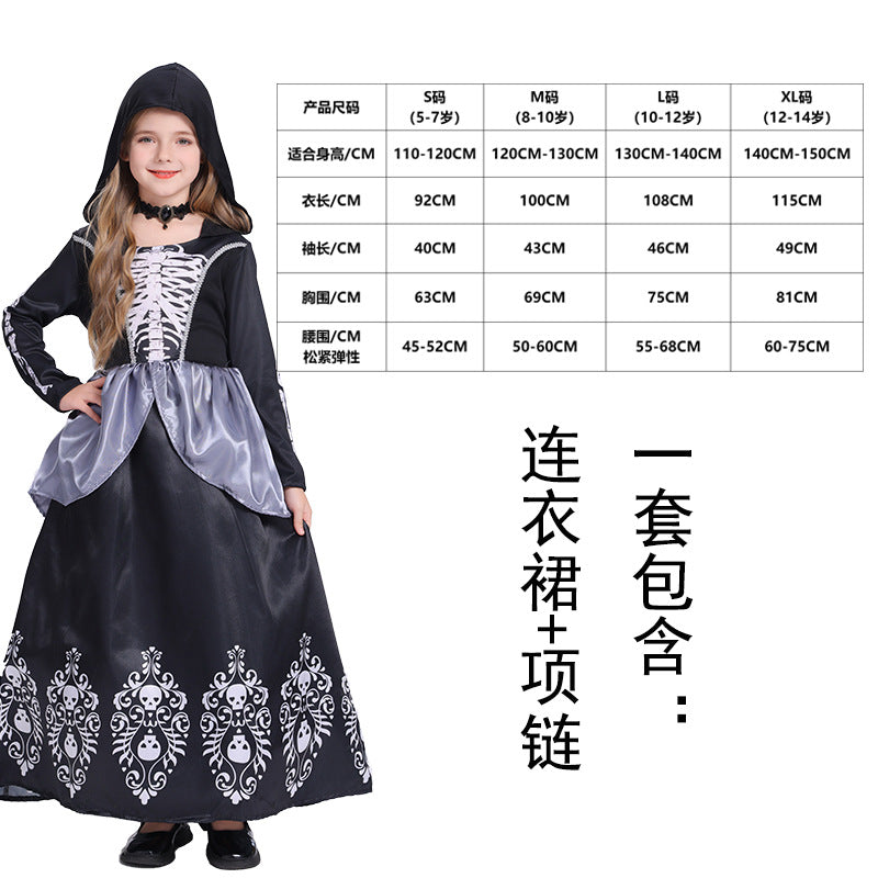 Halloween cosplay vampire costume girl character dress up party costume witch dress