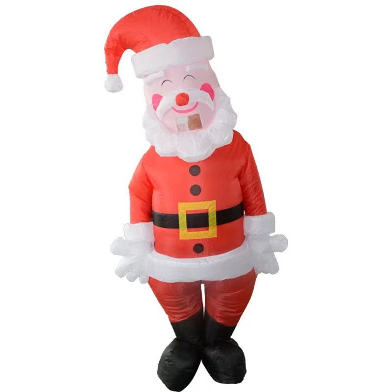 Santa Claus inflatable clothing stage performance Christmas elk costume performance wear snowman costume performance