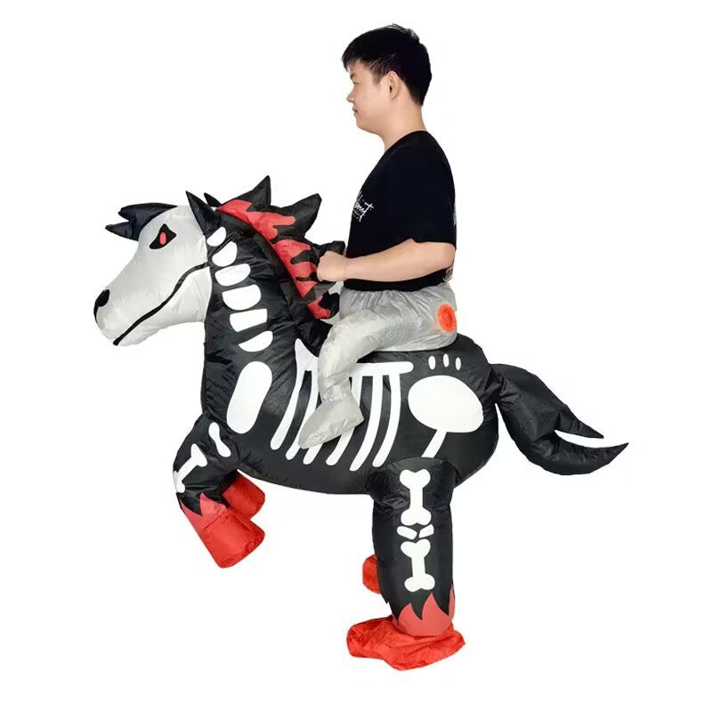 Halloween hot funny party Mount skull animal Flamingo inflatable doll costume Road