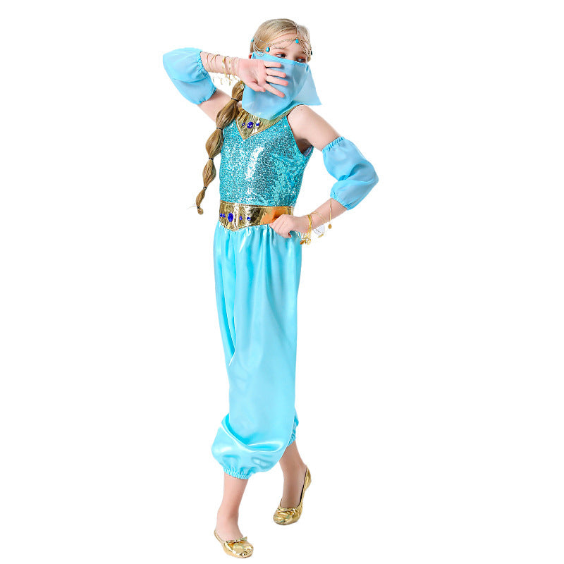 Children's Day India dance costume new Halloween fairy tale Aladdin children princess costume 61