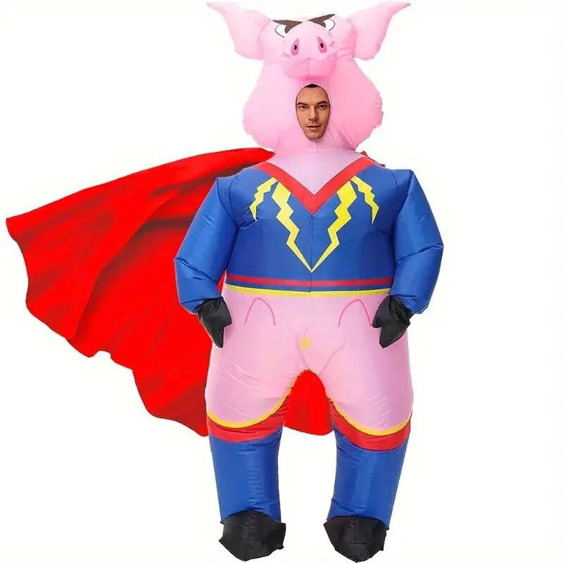 Halloween pink pig koala octopus alien inflatable costume funny cartoon doll body inflatable clothing ball performance costume
