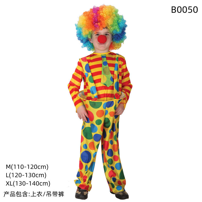 Halloween Circus clown costume drama performance costume atmosphere birthday spoof clown children Circus