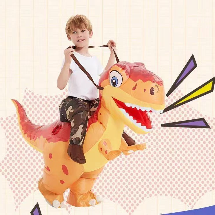 Dinosaur funny inflatable clothing children's riding doll funny Halloween kindergarten performance costume parent-child activity toys