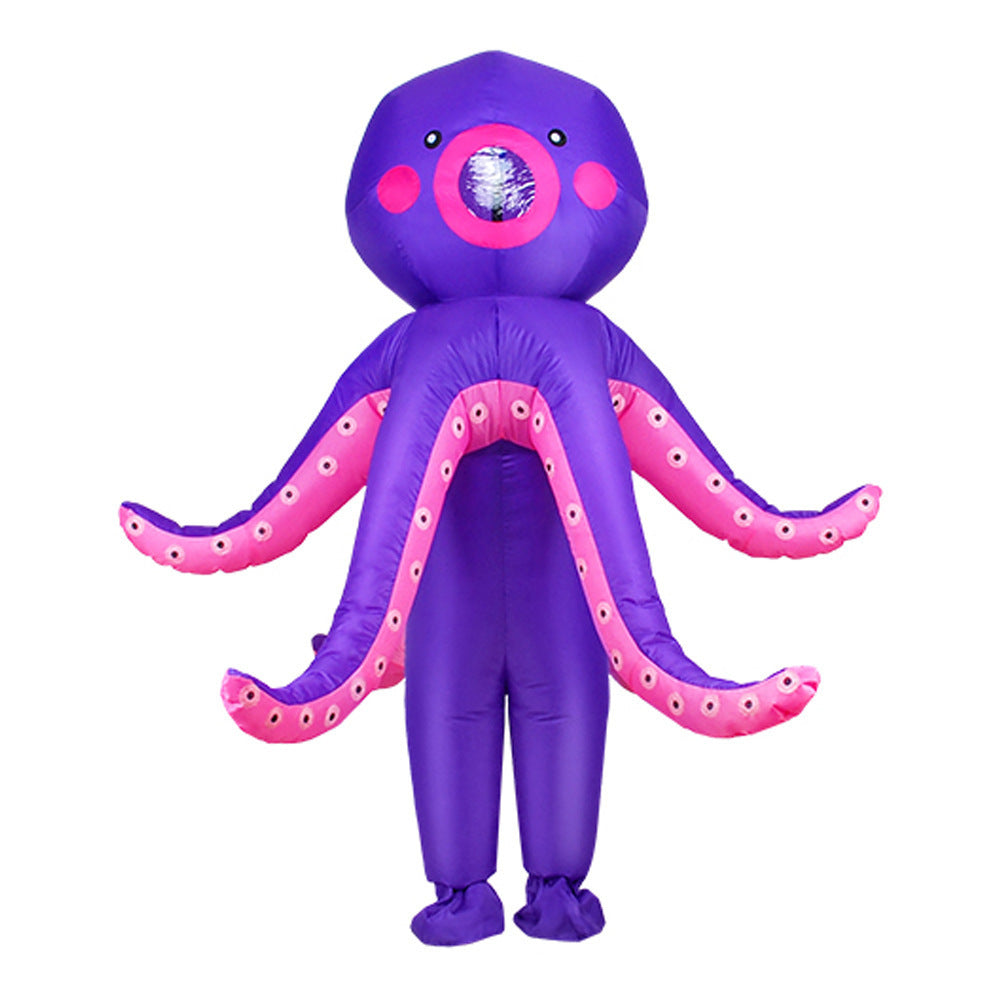 Halloween pink pig koala octopus alien inflatable costume funny cartoon doll body inflatable clothing ball performance costume