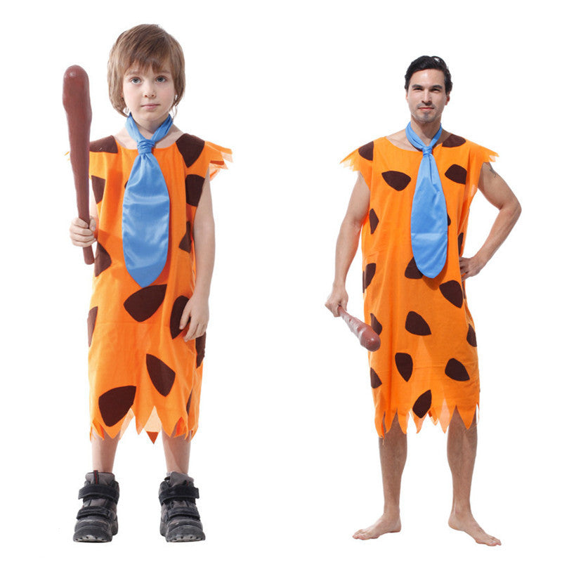 Fred Flintstone costume cosplay performance costume Modern Primitive Man activity performing costumes