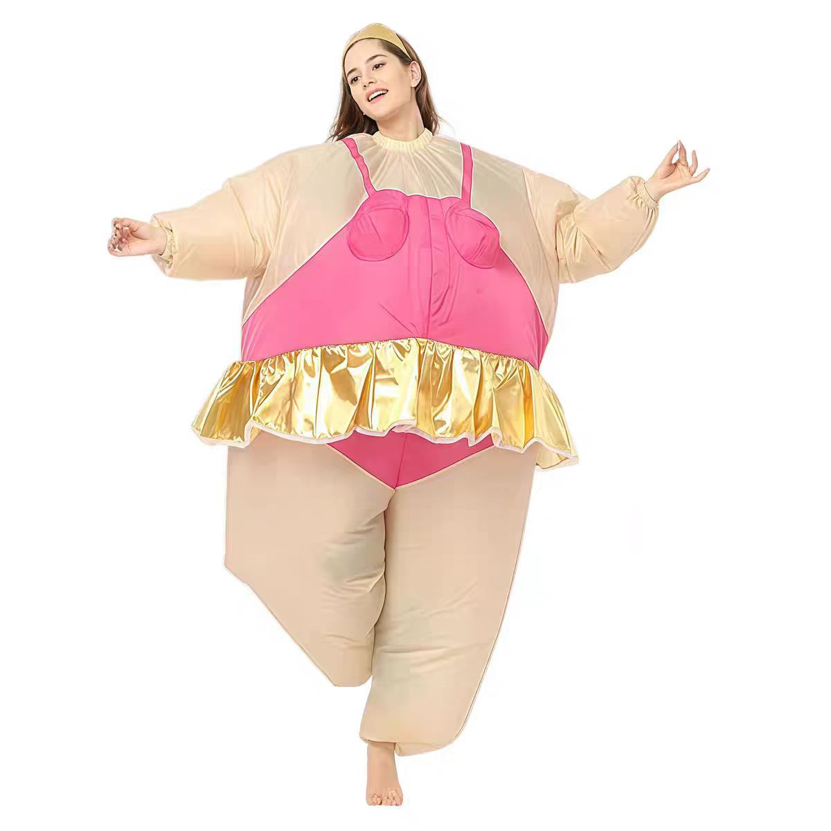 Ballet inflatable costume show doll ballet inflatable clothing fat inflatable Irish sumo funny party activity ballet inflatable clothing