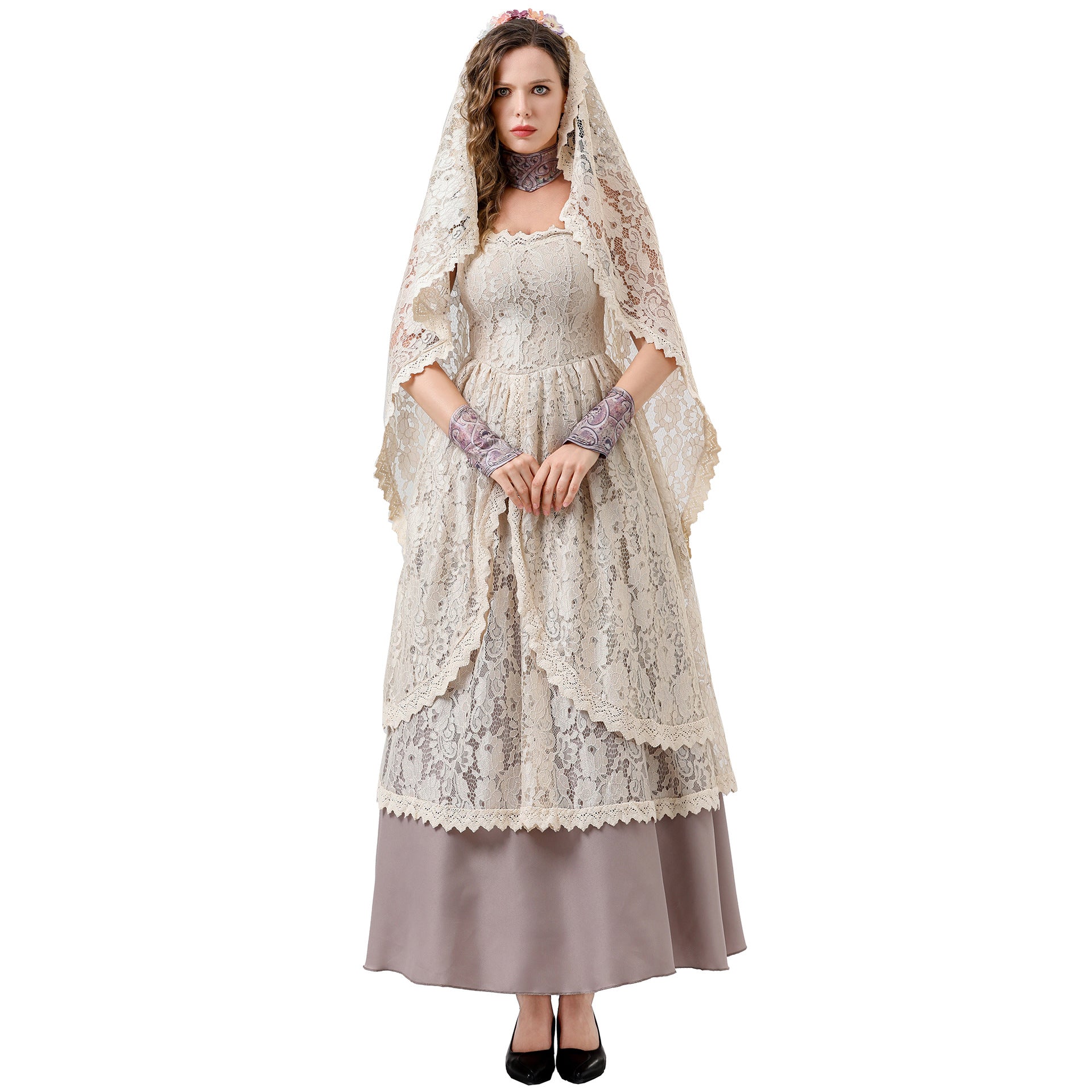 New S-XXL Vampire Bride COS Costume
