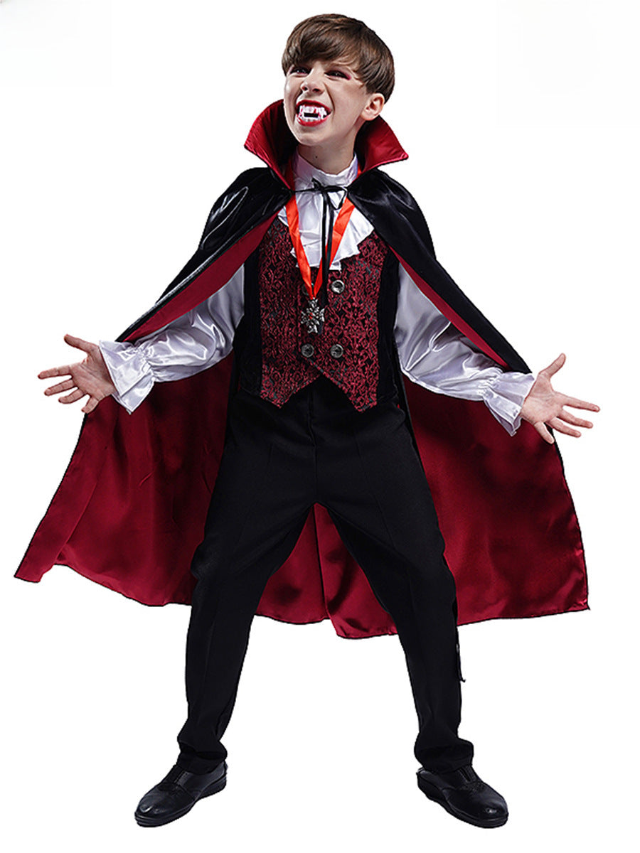 Halloween boy's vampire costume little boy boy vampire role play costumes