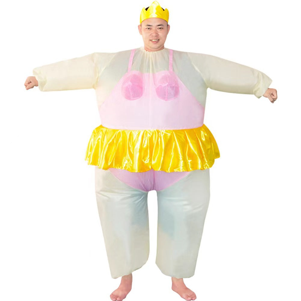 Ballet inflatable costume show doll ballet inflatable clothing fat inflatable Irish sumo funny party activity ballet inflatable clothing