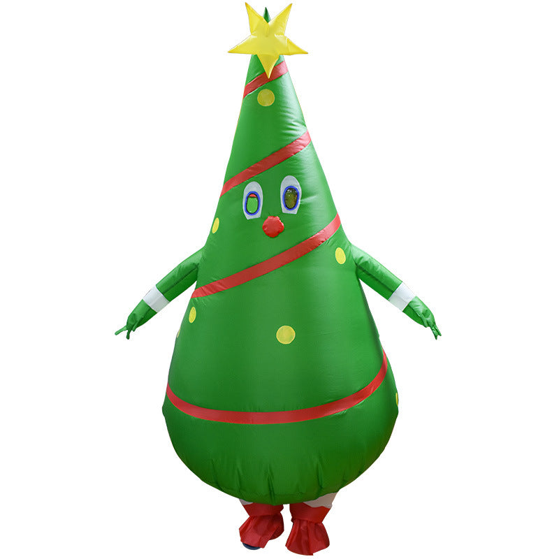Santa Claus inflatable clothing stage performance Christmas elk costume performance wear snowman costume performance