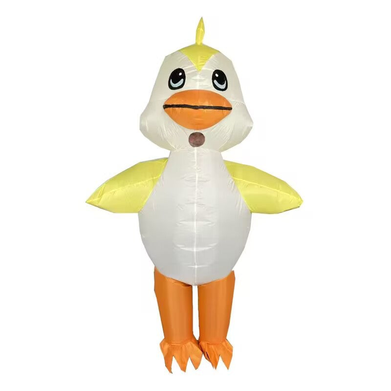 Clown werewolf killing elephant Bobo cow King Kong crocodile back Horn Dragon small yellow duck rugby football inflatable costume