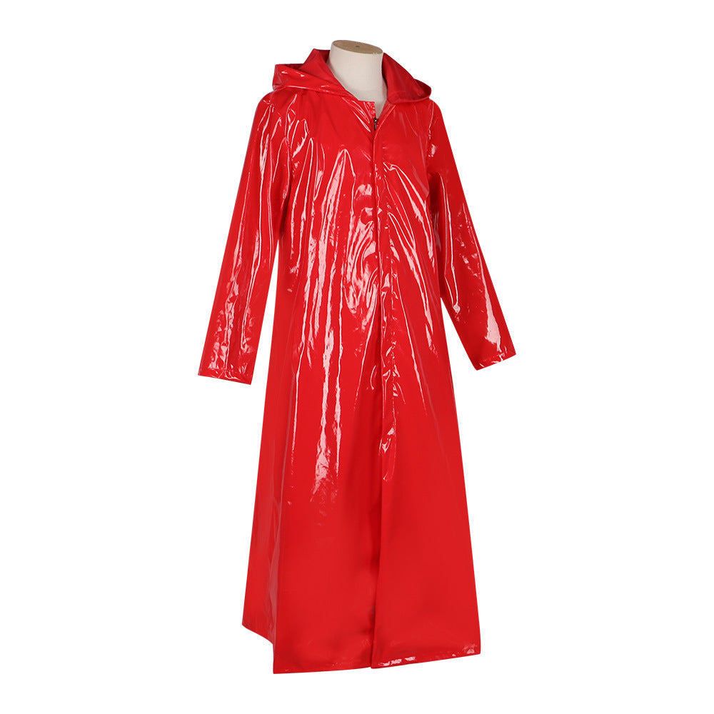 Fear Street: Dance Queen cos costume red raincoat Killer cosplay Halloween costume