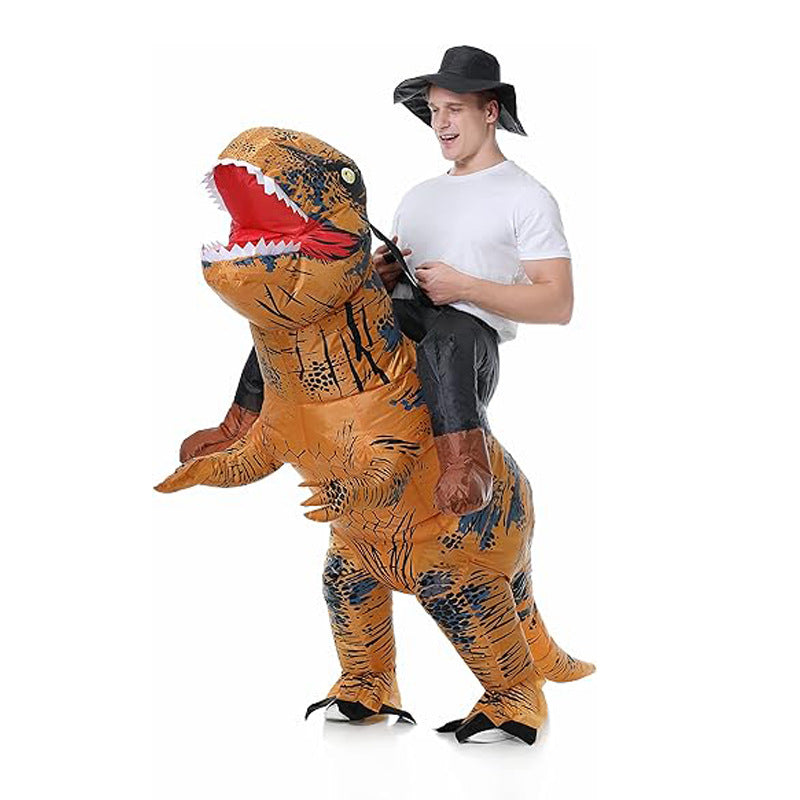 Mount dinosaur inflatable costume Halloween cosplay riding Tyrannosaurus inflatable model funny party doll costume