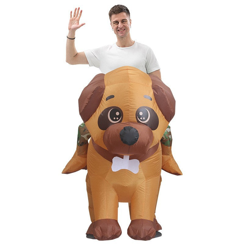 Halloween pink pig koala octopus alien inflatable costume funny cartoon doll body inflatable clothing ball performance costume