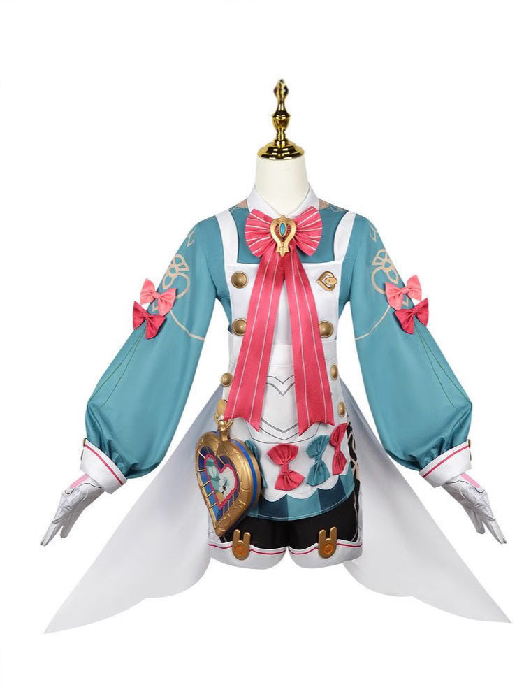 Genshin Impact Fontaine Sigewinne Cosplay Costume Women Anime Bubble Sleeve