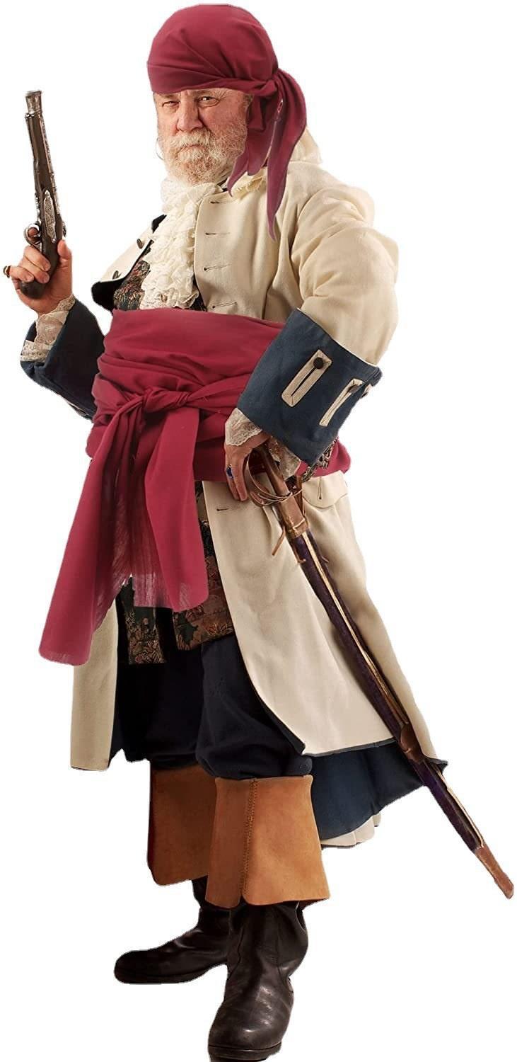 Amazon Halloween pirate costume medieval renaissance linen pirate headscarf and belt costume accessories
