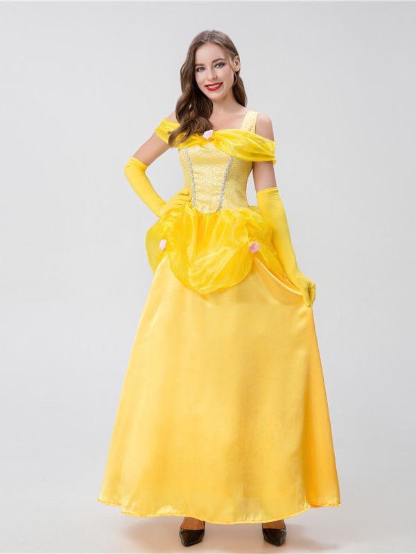 Halloween costume Beauty and Beast adult Princess Bell dress Princess Beier cos costume fashion photography costume