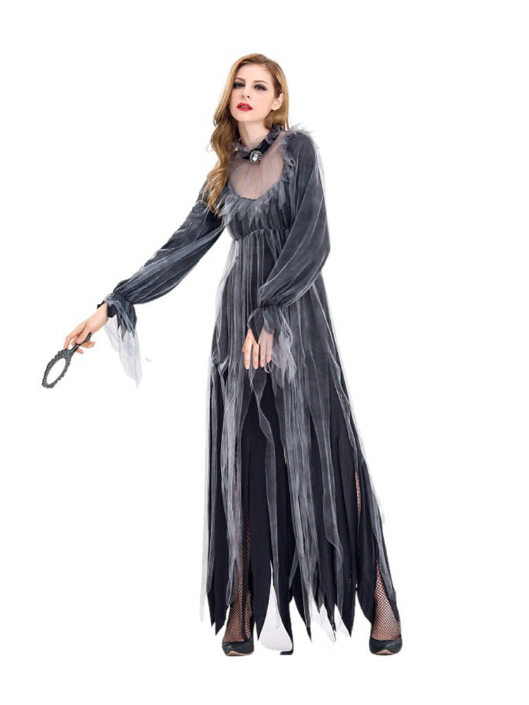 Halloween Witch Vampire Cosplay Costume Scary Cape