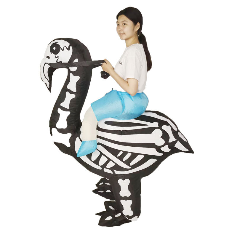 Halloween hot funny party Mount skull animal Flamingo inflatable doll costume Road