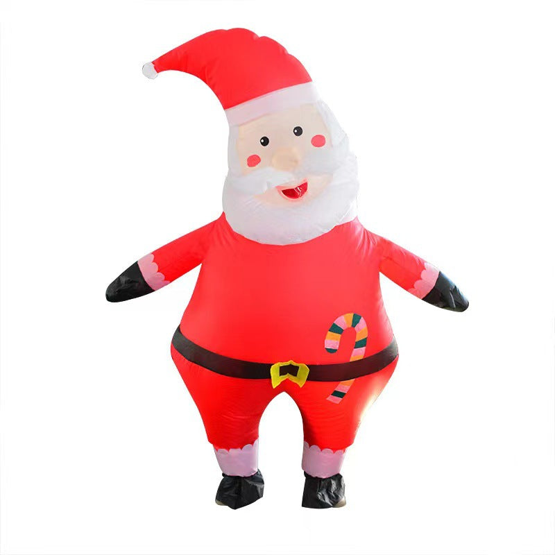 Santa Claus inflatable clothing stage performance Christmas elk costume performance wear snowman costume performance