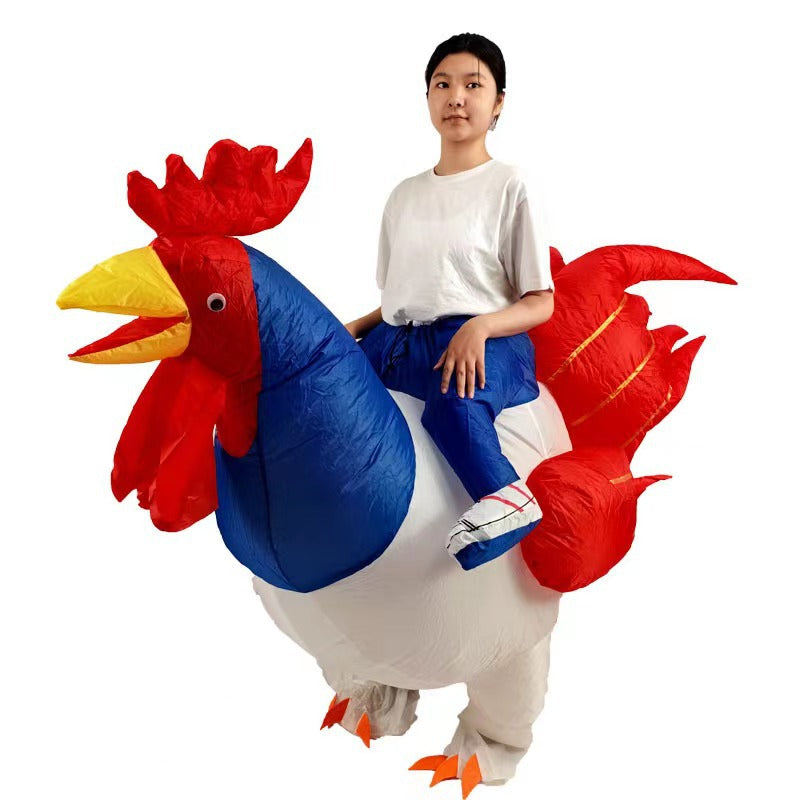 Inflatable chicken costume