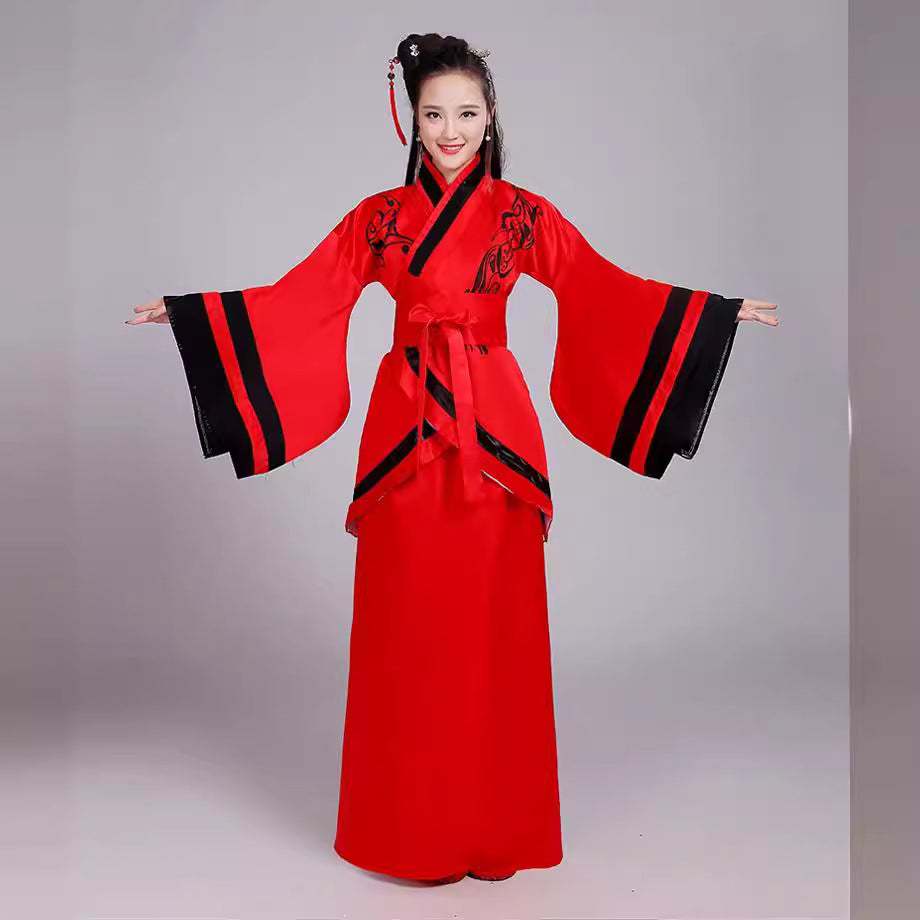 New Ancient Chinese clothing Quyi Hanfu improve Tang suit women's ancient costume costume performance wear performance costume women's clothing girl