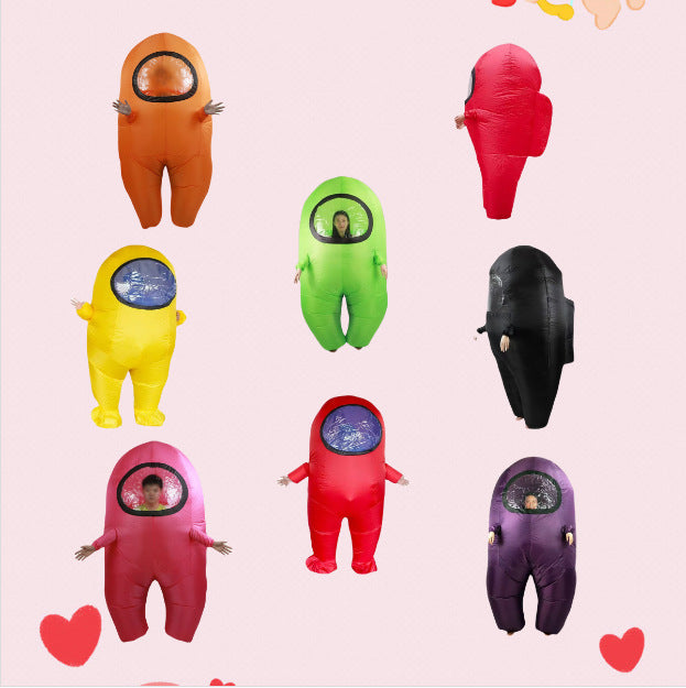 multi-color spaceman inflatable clothing anime game