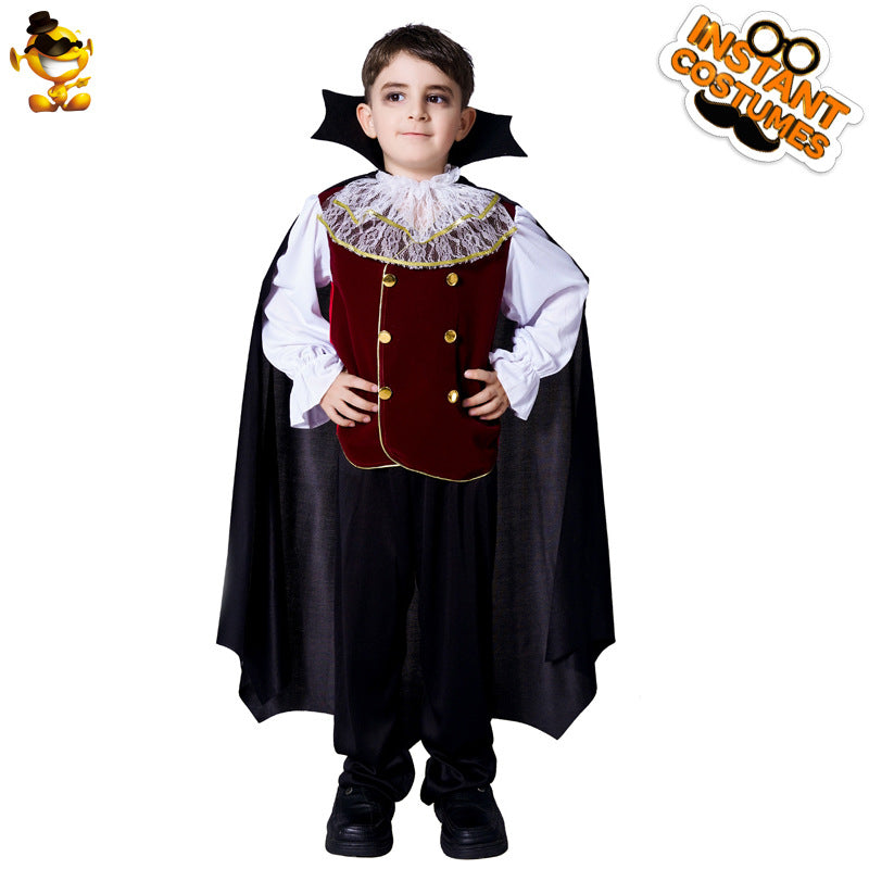 Halloween horror children's costume masquerade cosplay costume stage costume performance costume vampire boy