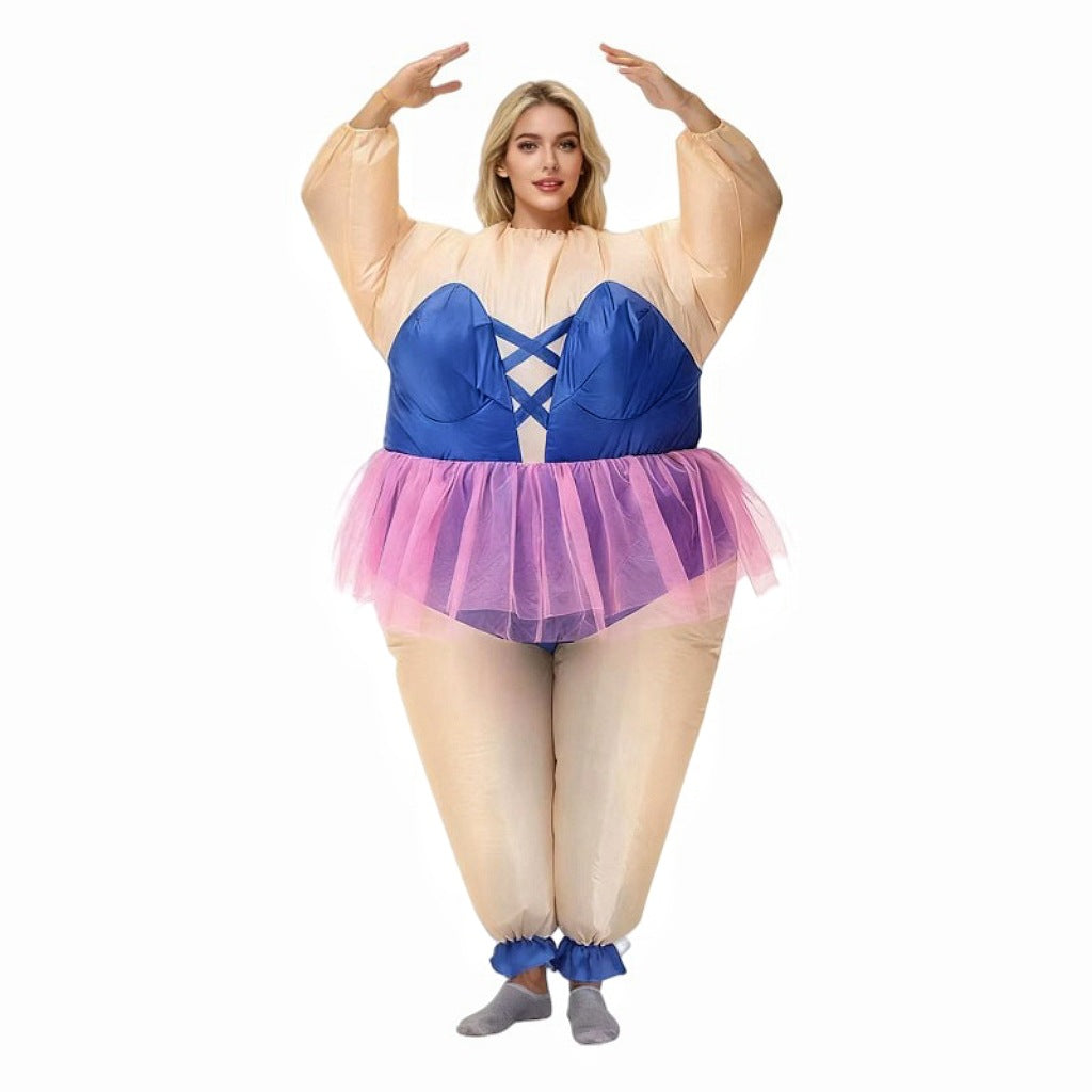 Ballet inflatable costume show doll ballet inflatable clothing fat inflatable Irish sumo funny party activity ballet inflatable clothing
