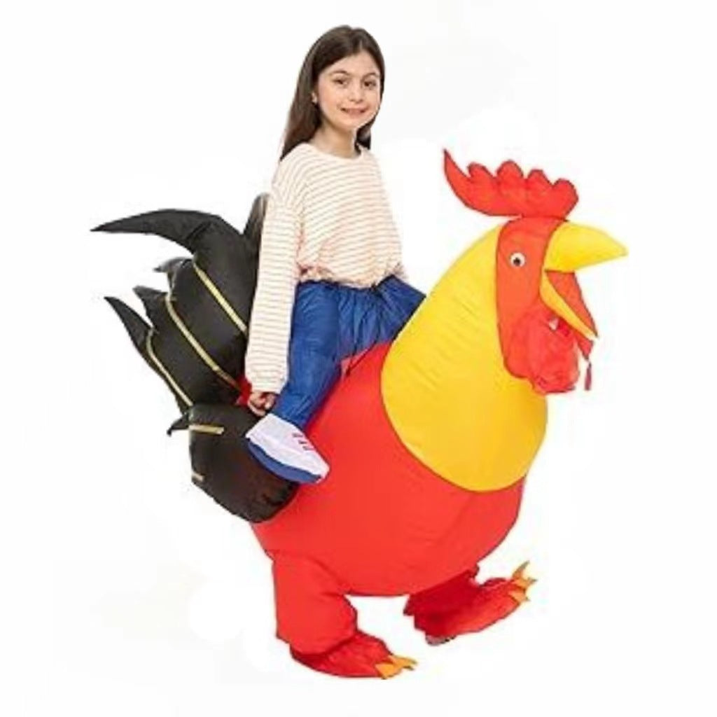 Inflatable chicken costume