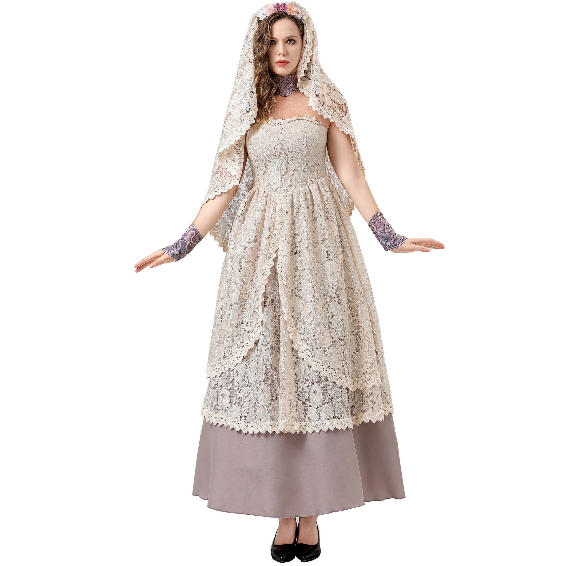 New S-XXL Vampire Bride COS Costume