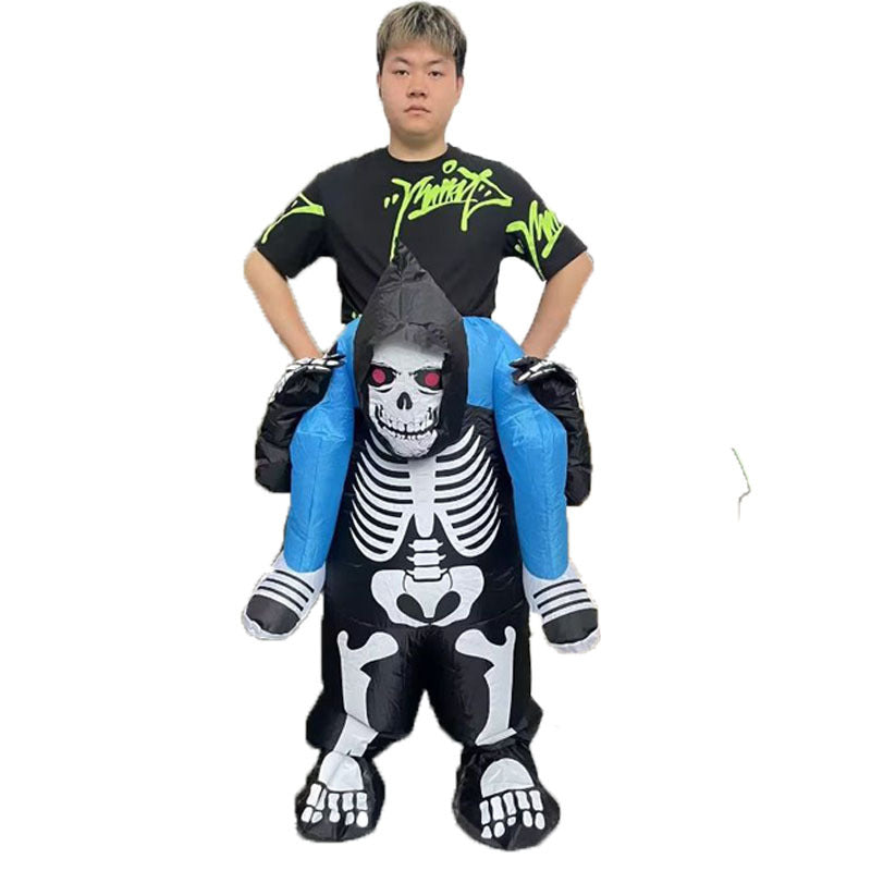 Halloween hot funny party Mount skull animal Flamingo inflatable doll costume Road