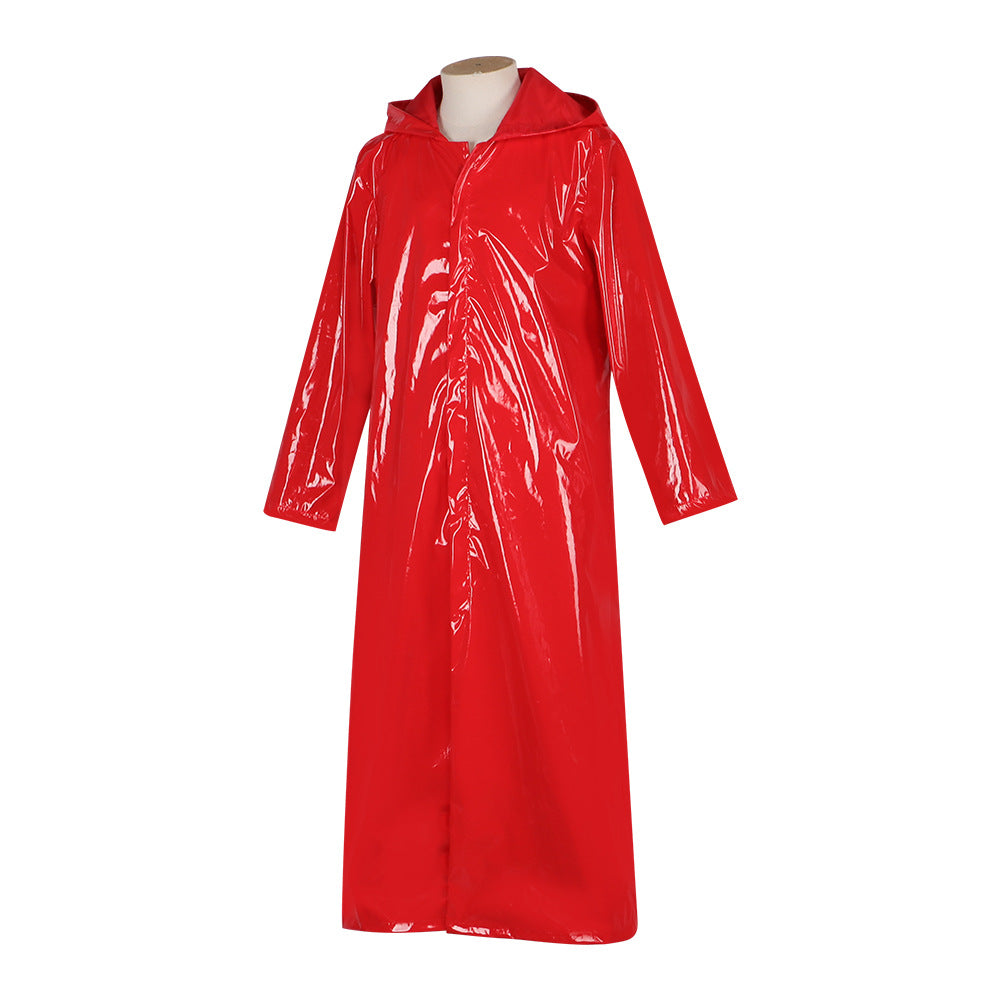 Fear Street: Dance Queen cos costume red raincoat Killer cosplay Halloween costume