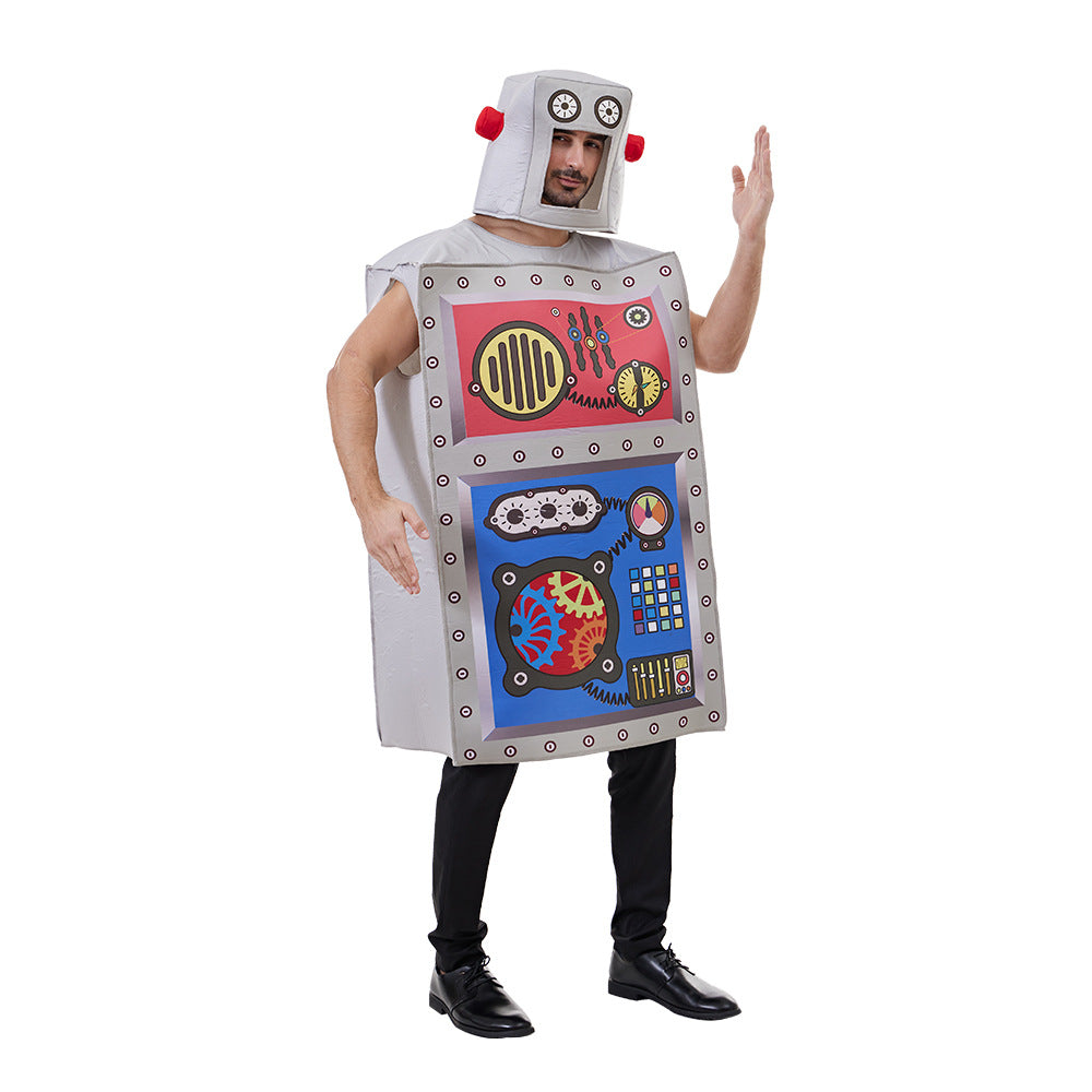 Halloween adult robot inflatable costume funny party costume fun cosplay clothes