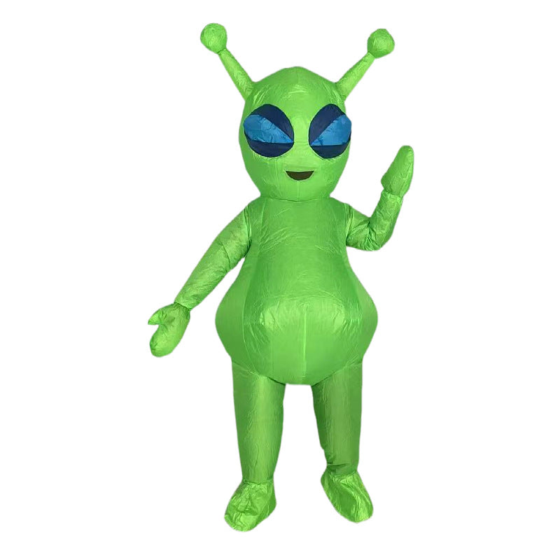 Halloween Alien inflatable clothing doll funny costume makeup props green ghost hug man inflatable costume