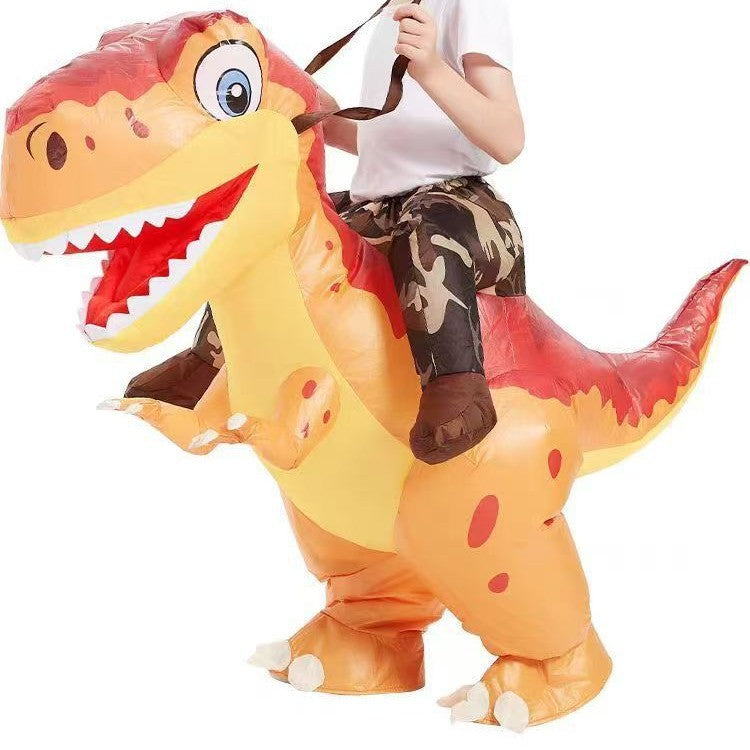 Dinosaur funny inflatable clothing children's riding doll funny Halloween kindergarten performance costume parent-child activity toys