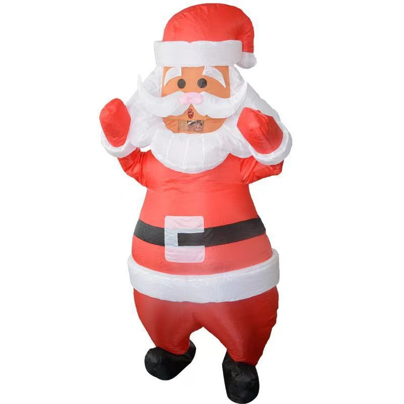 Santa Claus inflatable clothing stage performance Christmas elk costume performance wear snowman costume performance
