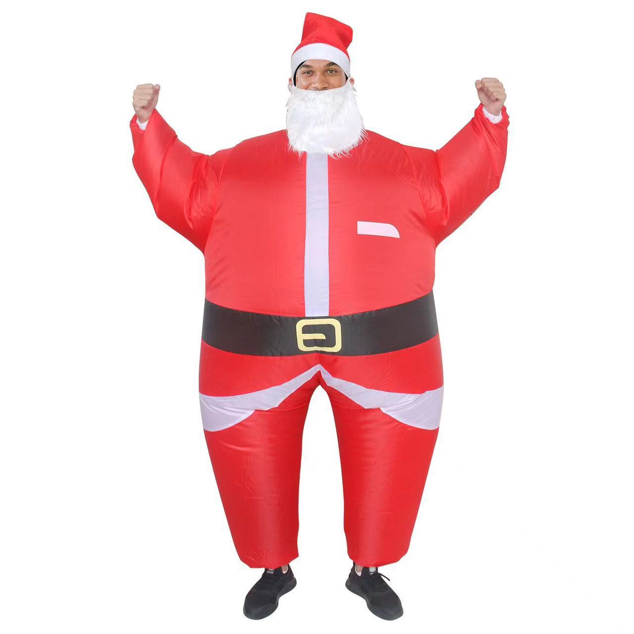 Santa Claus inflatable clothing stage performance Christmas elk costume performance wear snowman costume performance